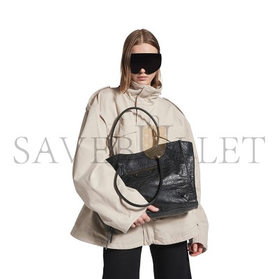 BALENCIAGA WOMEN'S LE CITY TOTE BAG MEDIUM IN BLACK 8518182ABEK1000 (39*29*13cm)